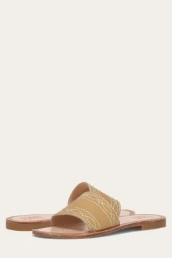 Ava Woodstock Slide^Frye New