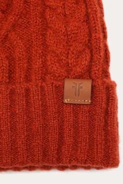 Cable Beanie With Self Pom^Frye Online