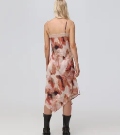 Charmeuse Lace Trim Slip Midi Dress^Frye Outlet