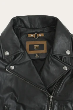 Classic Biker Leather Jacket^Frye Best
