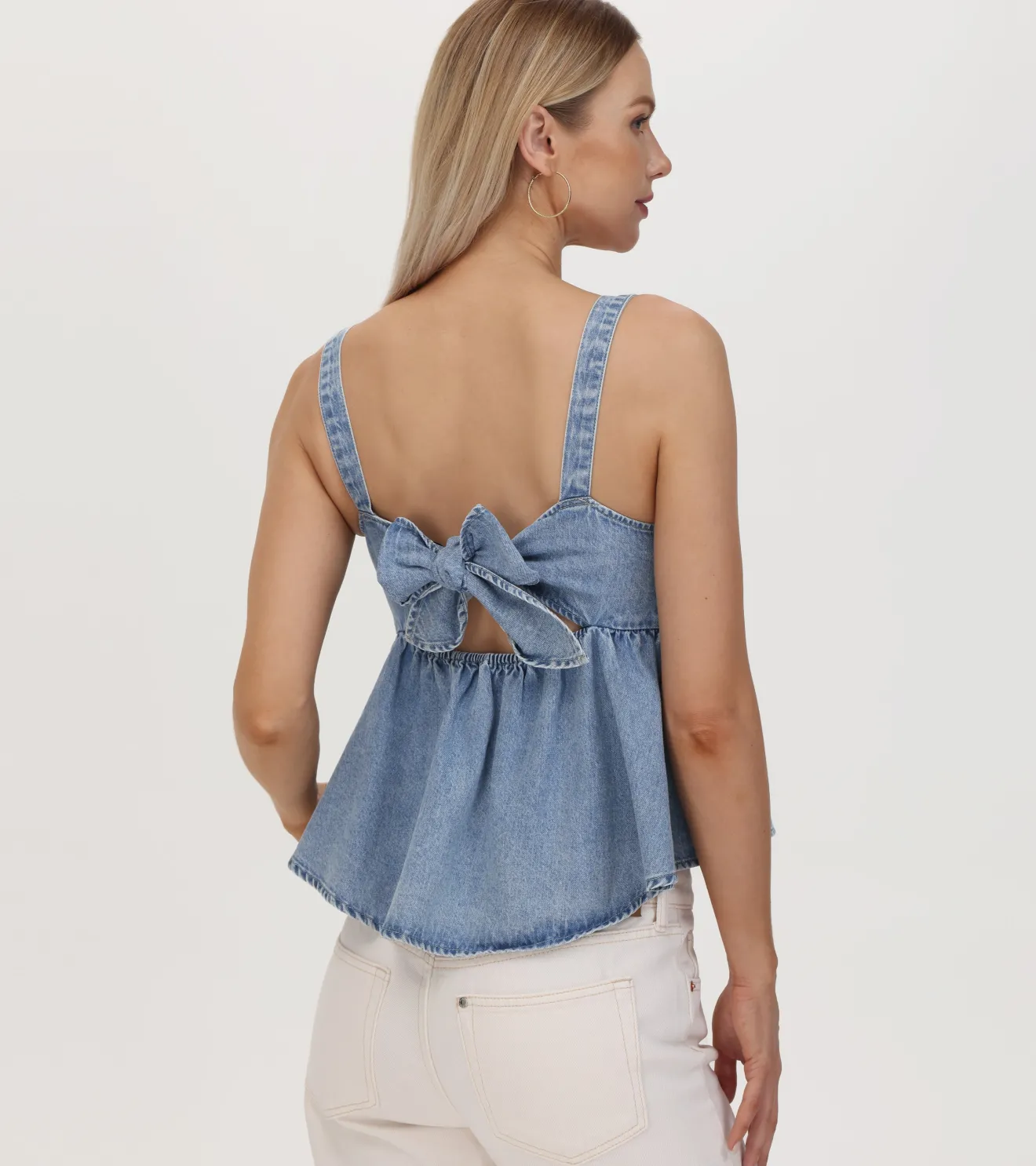 Cropped Babydoll Top^Frye New