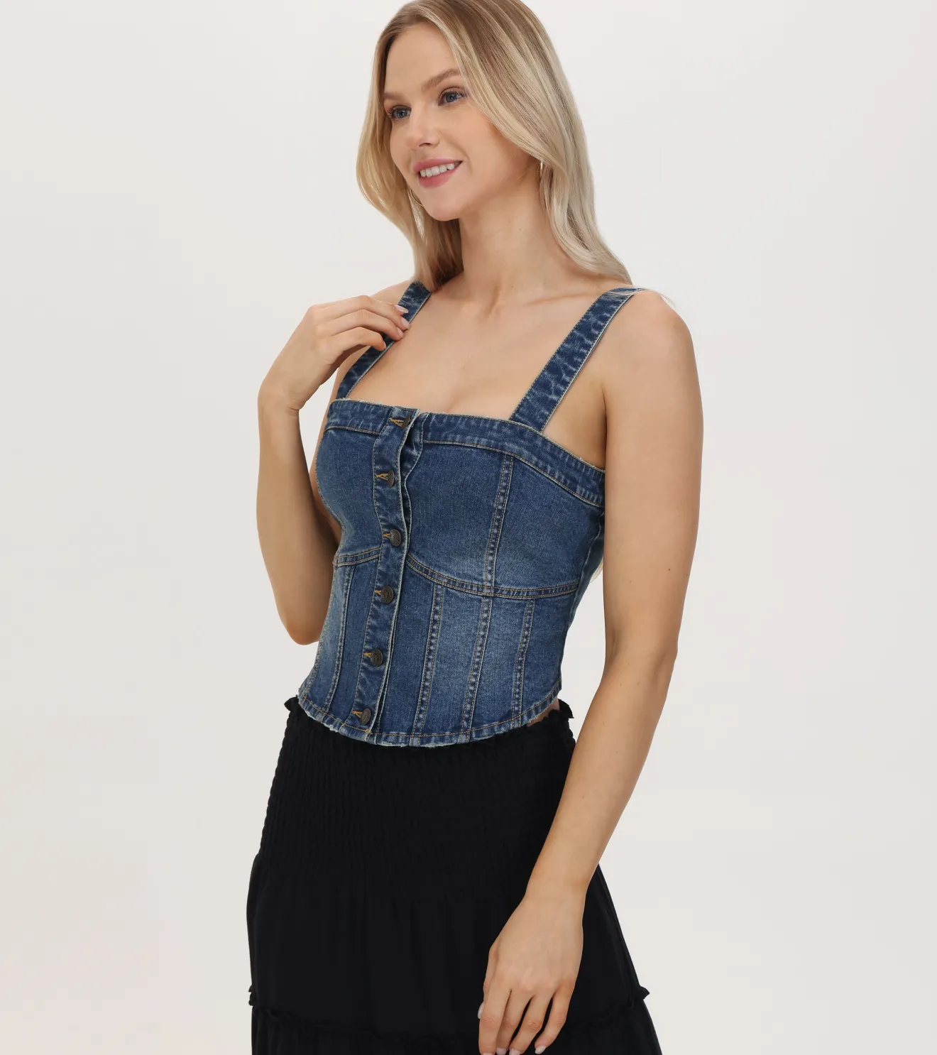 Denim Bustier^Frye Outlet