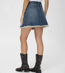 Denim Mini Skirt^Frye
