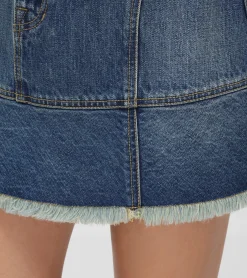Denim Mini Skirt^Frye