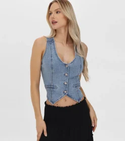 Denim Vest^Frye
