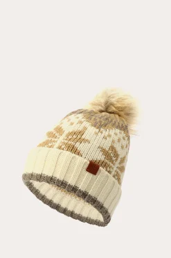 Fair Isle Beanie With Cuff & Faux Fur Pom^Frye Online