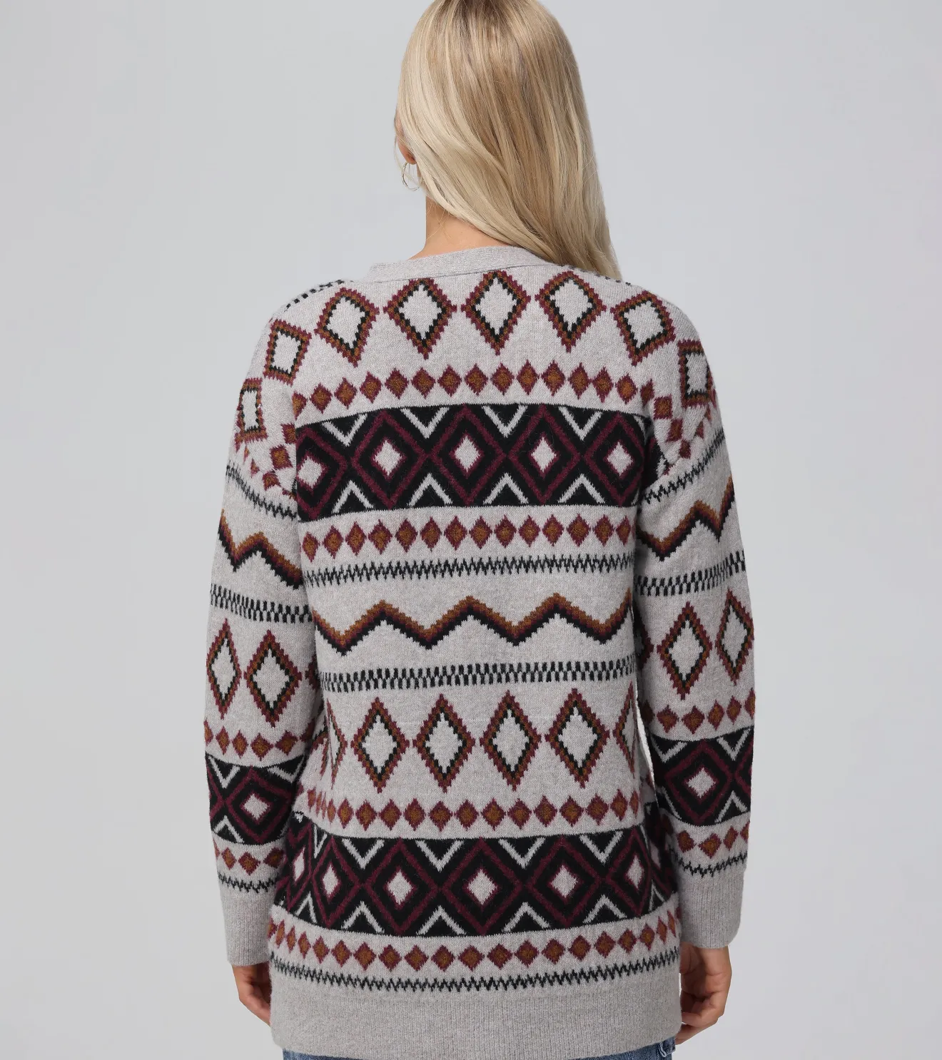 Fairisle Boyfriend Cardigan^Frye Hot