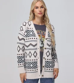 Fairisle Boyfriend Cardigan^Frye Hot