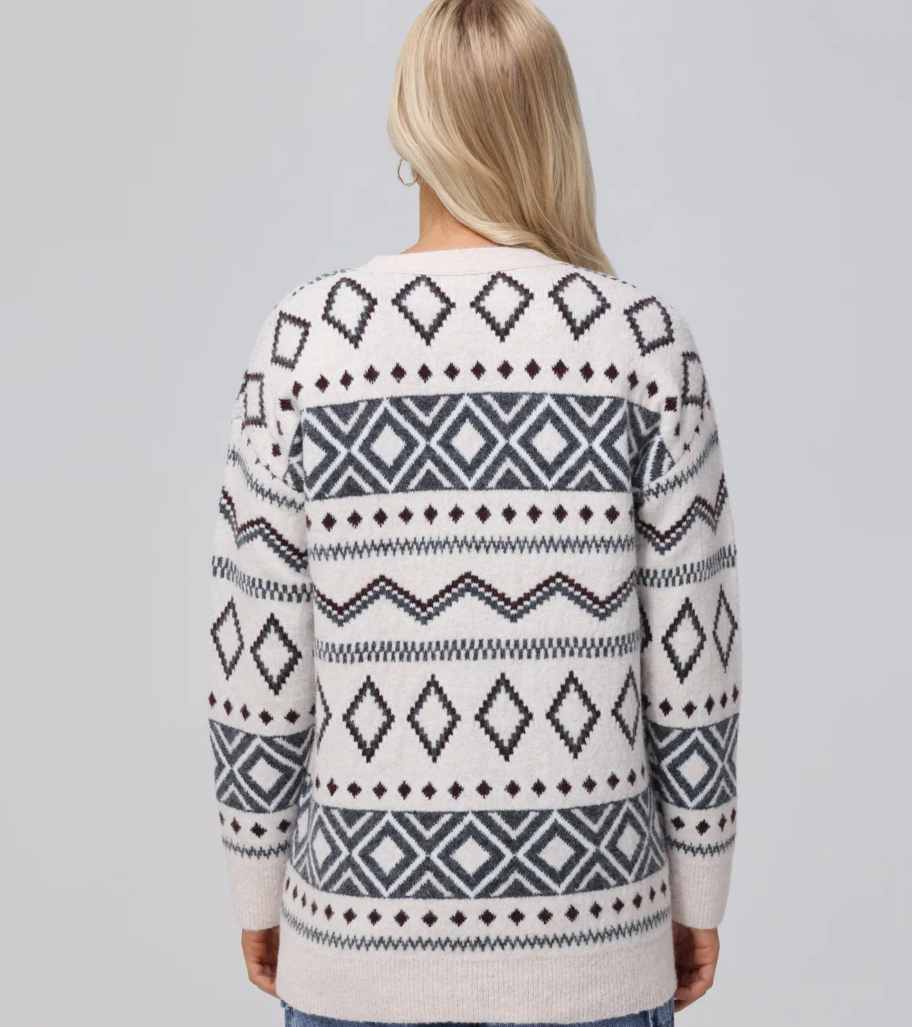 Fairisle Boyfriend Cardigan^Frye Hot