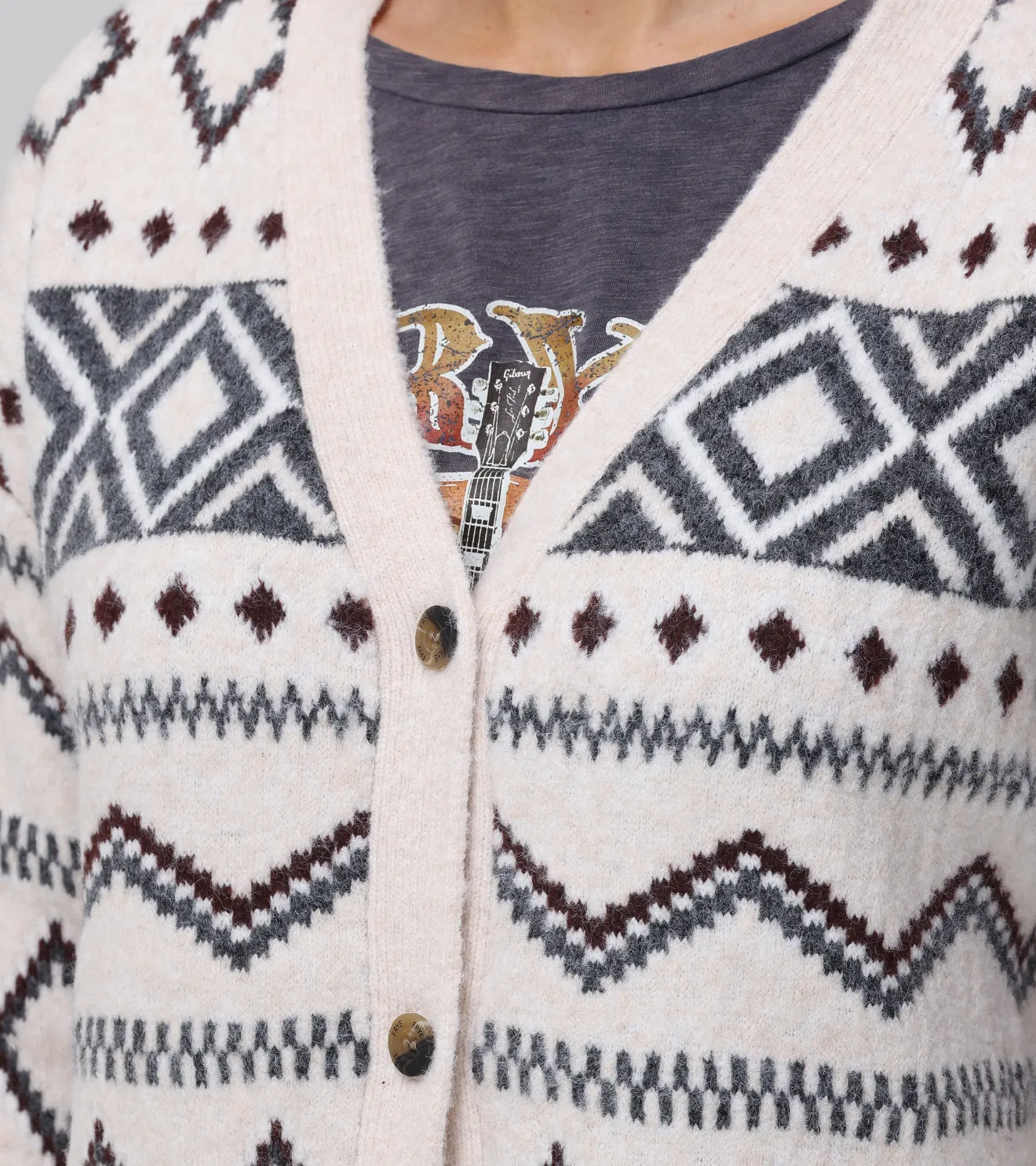 Fairisle Boyfriend Cardigan^Frye Hot