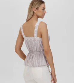 Lace Trim Square Neck Tank^Frye Online
