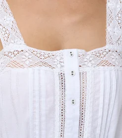 Lace Trim Square Neck Tank^Frye Hot