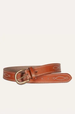 40MM Belt 2-Tone Stitch^Frye Discount