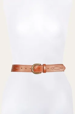 40MM Belt 2-Tone Stitch^Frye Discount