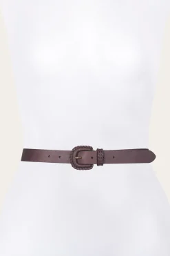 30mm Belt With Covered Buckle & Leather Lacing^Frye Clearance