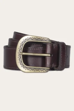 38mm Belt With Engraved Buckle^Frye