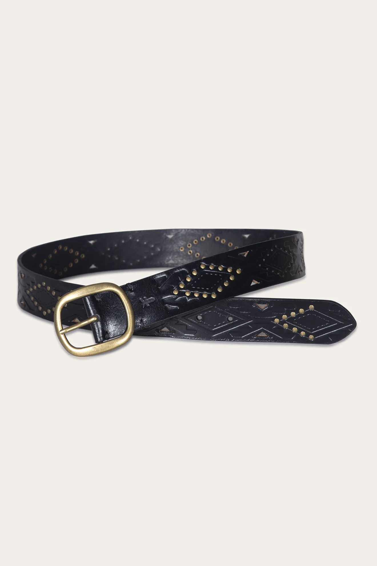 38mm Belt With Southwestern Embossing, Perf & Studs^Frye Discount