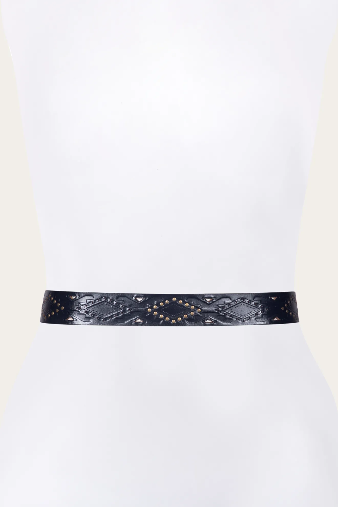 38mm Belt With Southwestern Embossing, Perf & Studs^Frye Discount