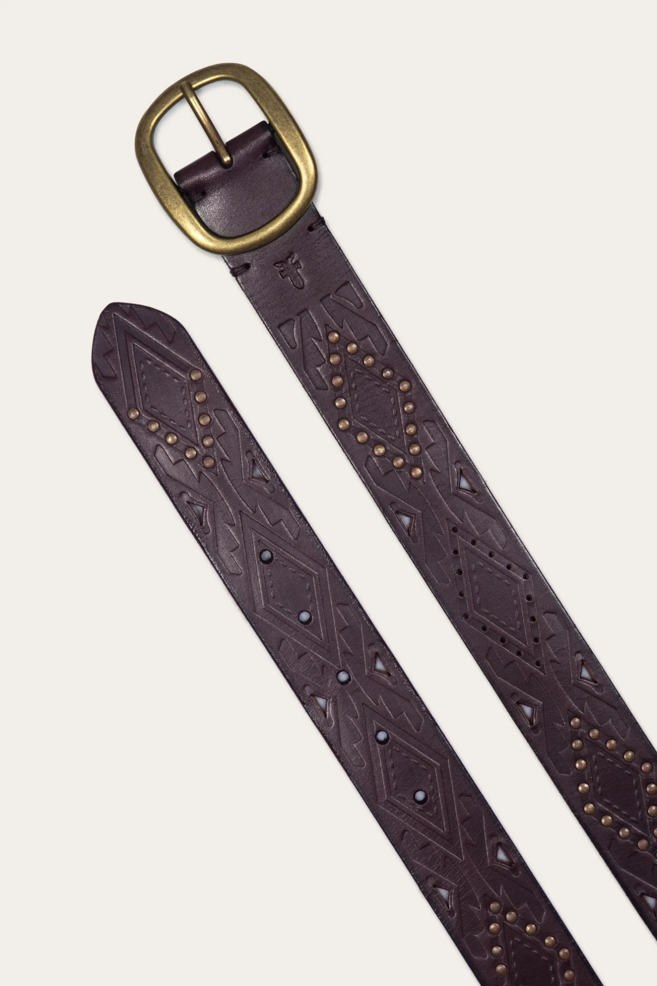 38mm Belt With Southwestern Embossing, Perf & Studs^Frye Discount