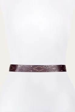 38mm Belt With Southwestern Embossing, Perf & Studs^Frye Discount