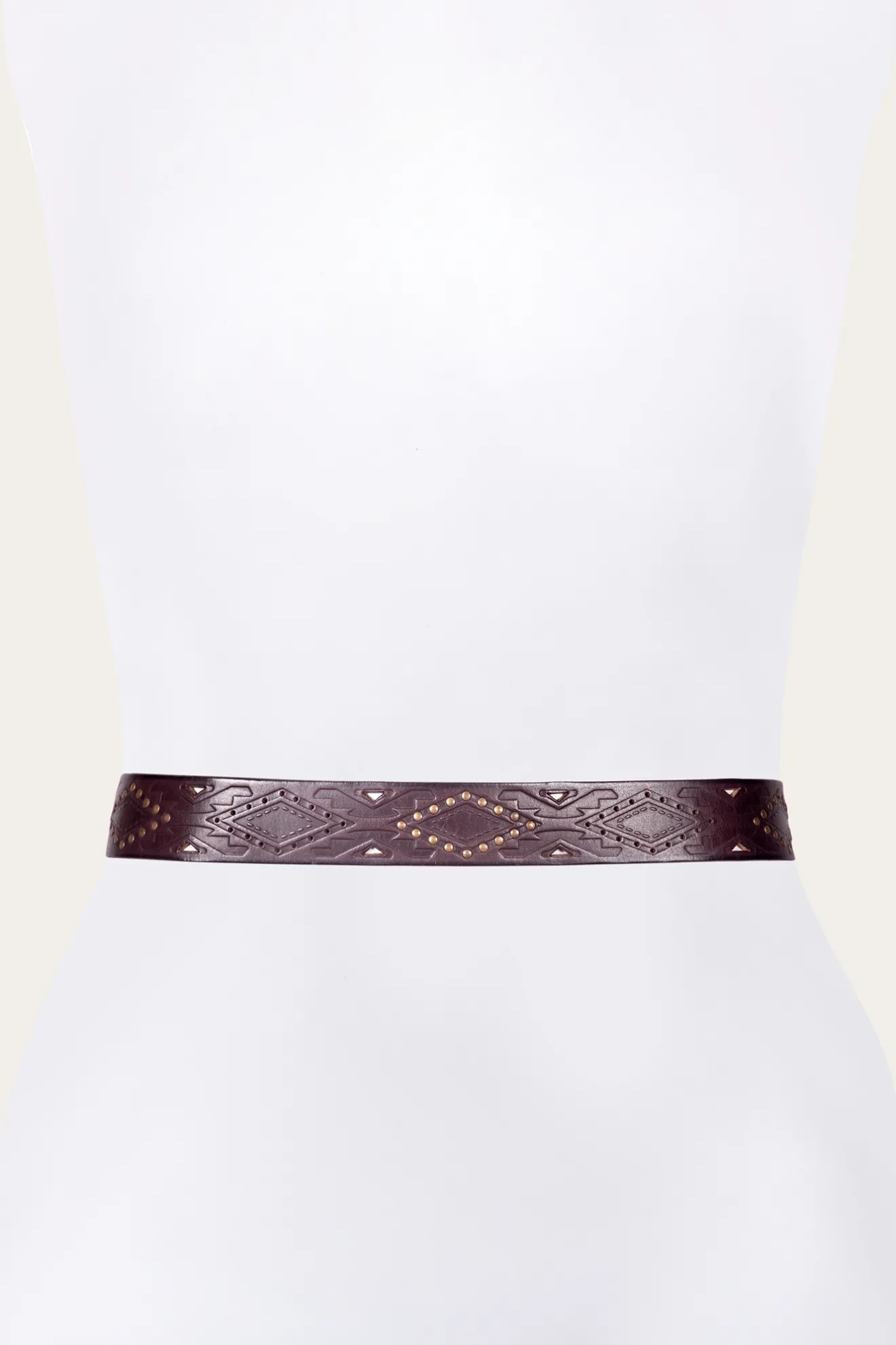 38mm Belt With Southwestern Embossing, Perf & Studs^Frye Discount