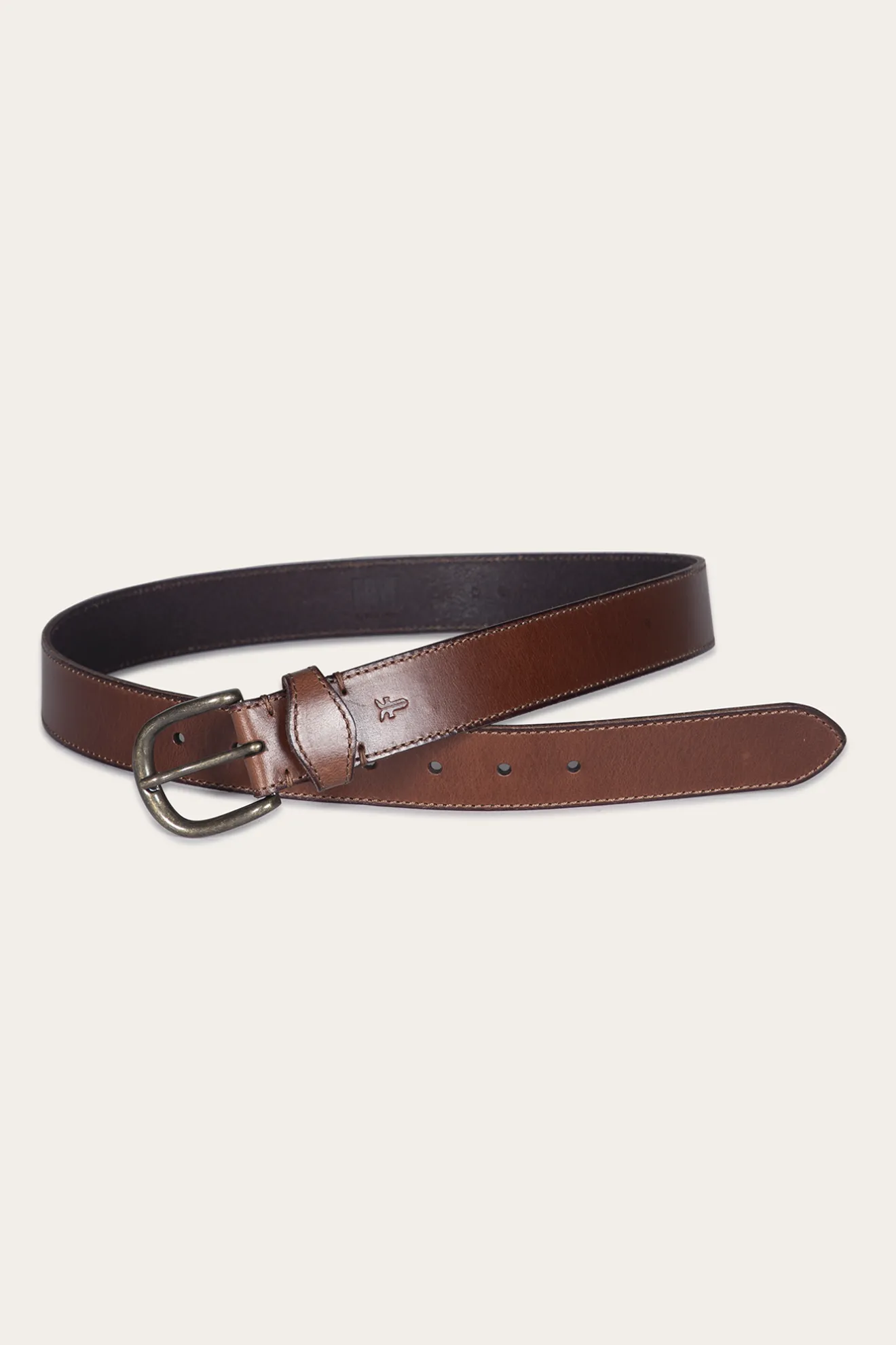 35mm Stitched Edge Belt With Shaped Keeper^Frye Outlet