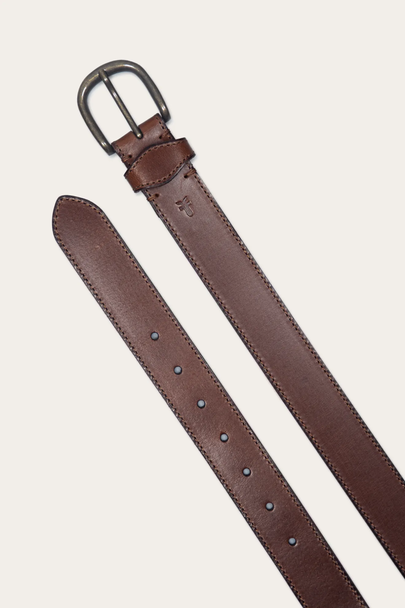 35mm Stitched Edge Belt With Shaped Keeper^Frye Outlet
