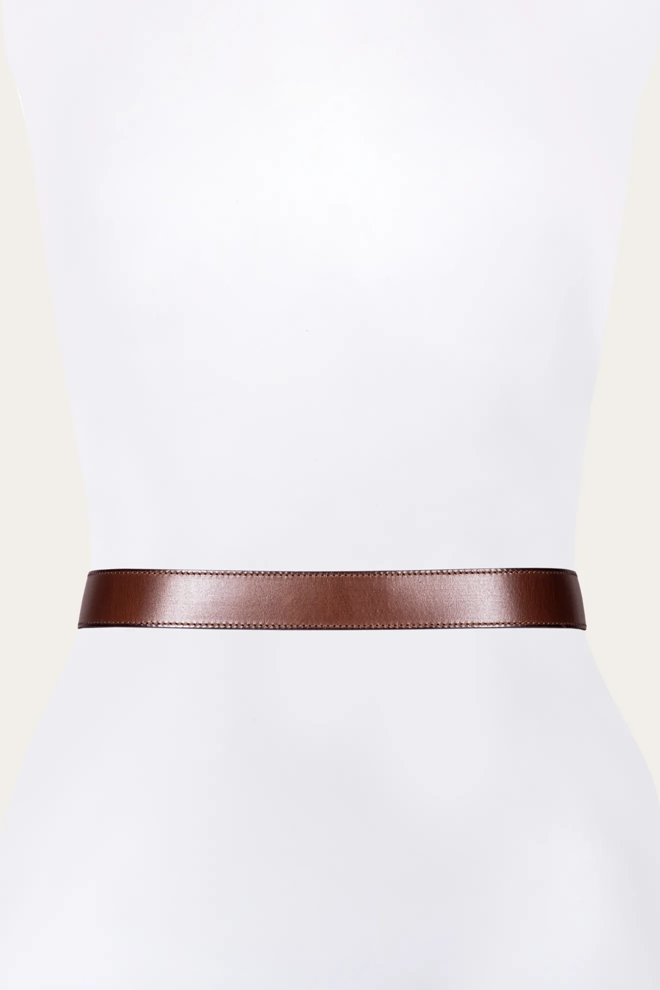 35mm Stitched Edge Belt With Shaped Keeper^Frye Outlet
