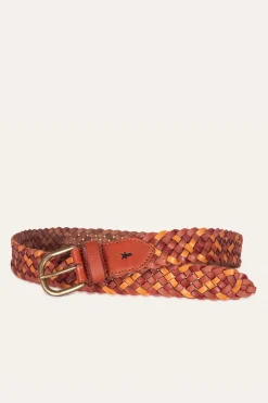 35MM Tonal Woven Leather Belt^Frye Outlet