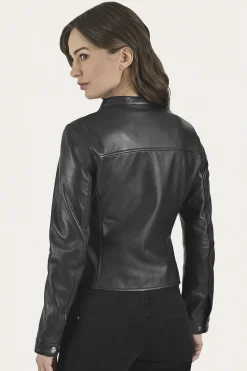 Modern Biker-racer Leather Jacket^Frye
