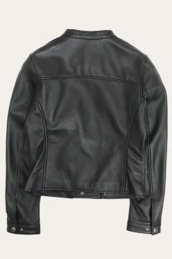 Modern Biker-racer Leather Jacket^Frye
