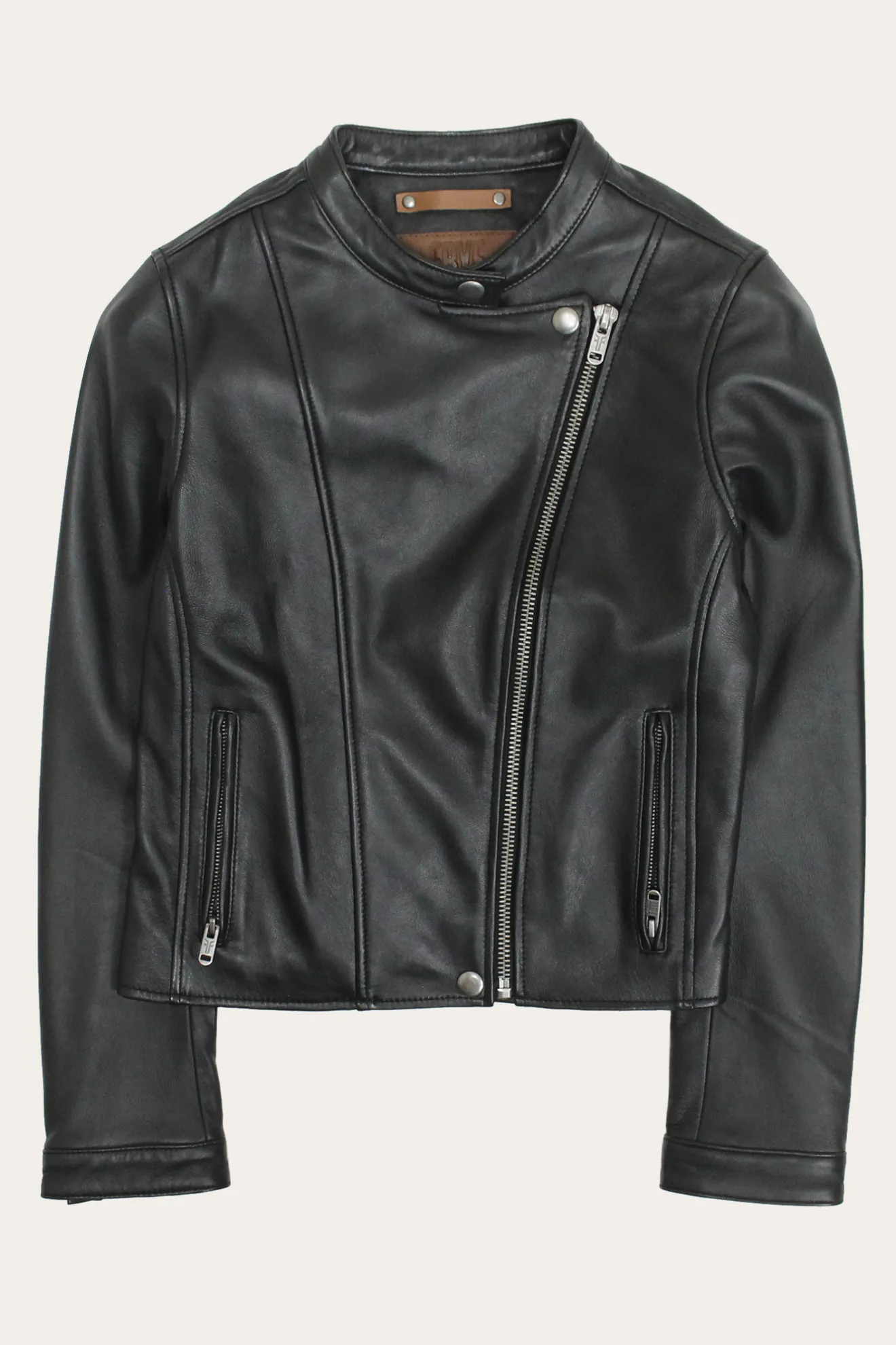 Modern Biker-racer Leather Jacket^Frye