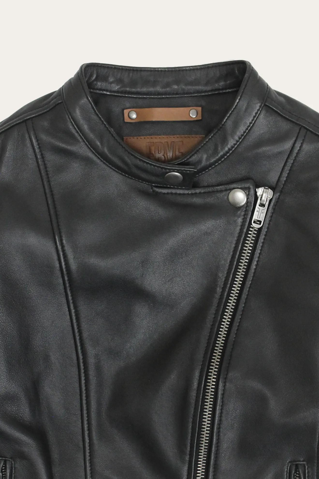 Modern Biker-racer Leather Jacket^Frye