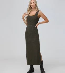 Open Stitch Maxi Sweater Dress^Frye