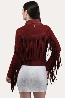Oxblood Fringed Jacket^Frye Discount