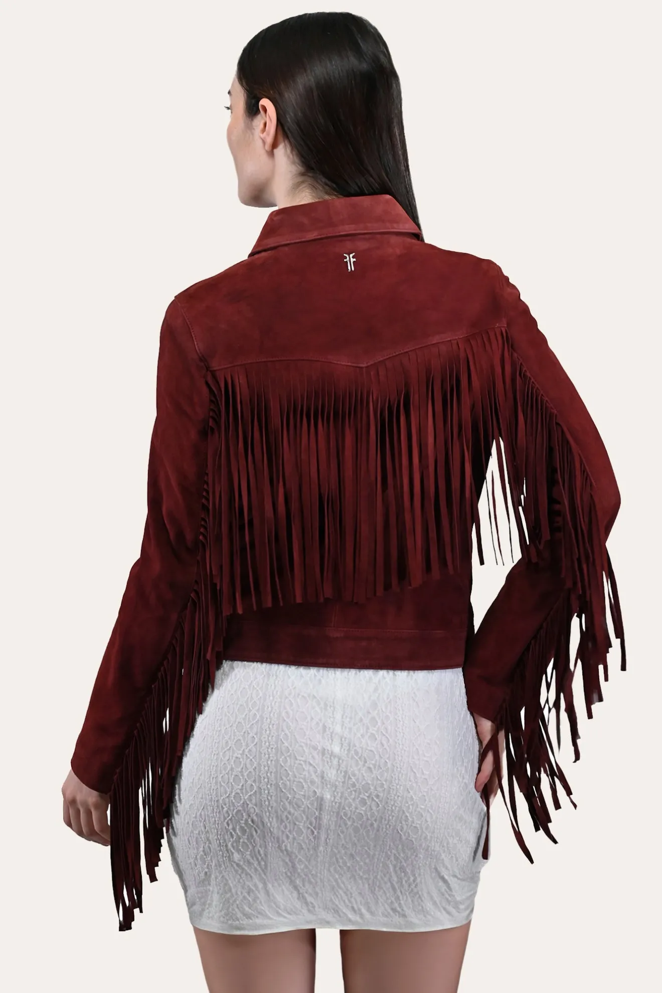 Oxblood Fringed Jacket^Frye Discount