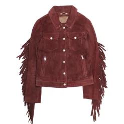 Oxblood Fringed Jacket^Frye Discount