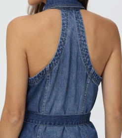 Racerback Denim Dress^Frye