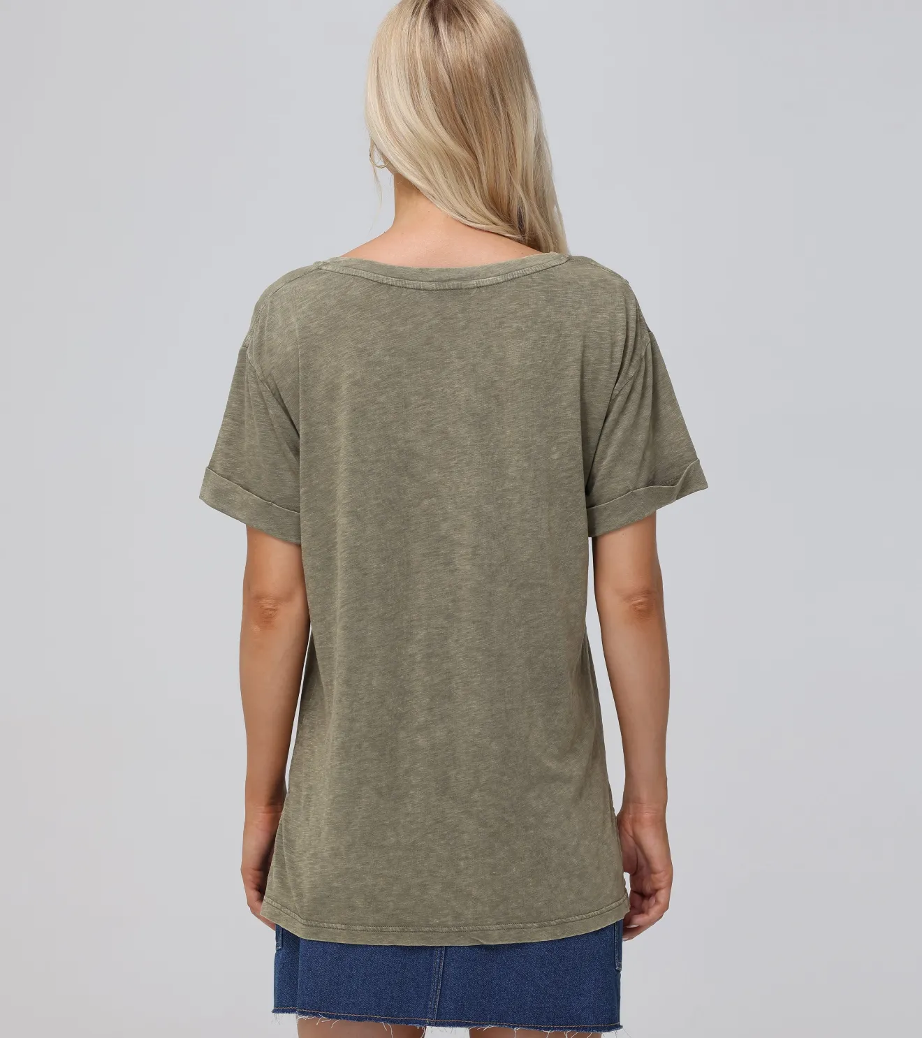 Rolled Cuff Graphic Tee^Frye Clearance