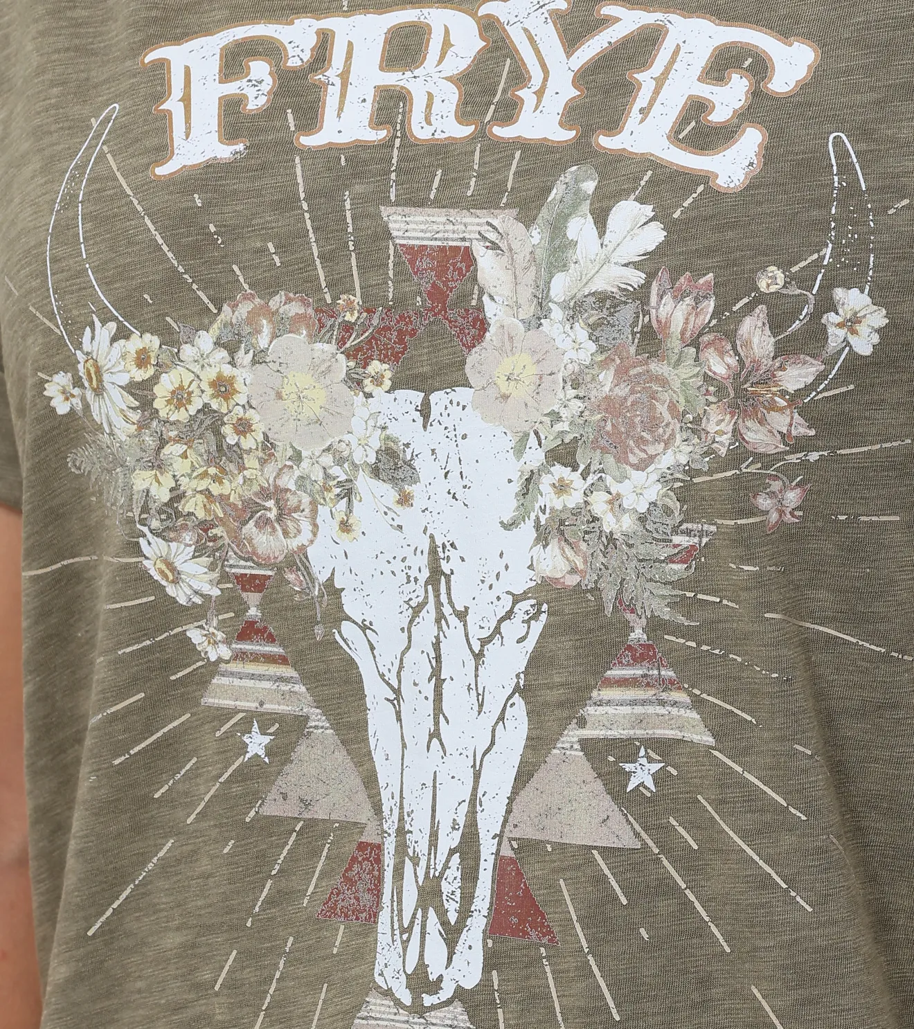 Rolled Cuff Graphic Tee^Frye Clearance