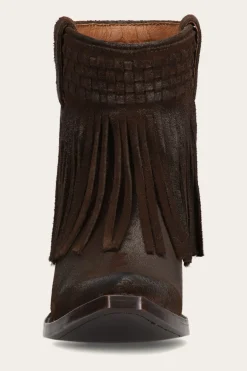 Sacha Short Fringe Bootie^Frye New