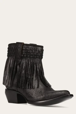 Sacha Short Fringe Bootie^Frye New