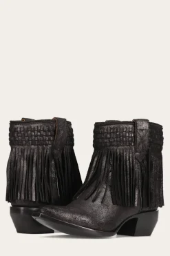 Sacha Short Fringe Bootie^Frye New