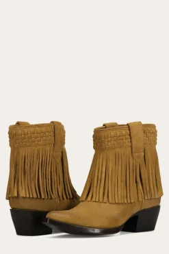 Sacha Short Fringe Bootie^Frye New