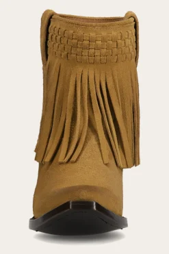Sacha Short Fringe Bootie^Frye New