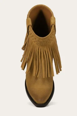 Sacha Short Fringe Bootie^Frye New