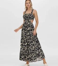 Smocked Cut Out Maxi Dress^Frye Discount