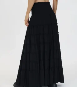 Smocked Tiered Maxi Skirt^Frye Best