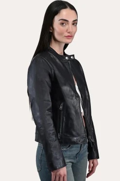Tobacco Cafe Racer Jacket^Frye Online