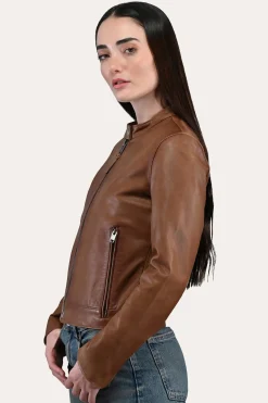 Tobacco Cafe Racer Jacket^Frye Online